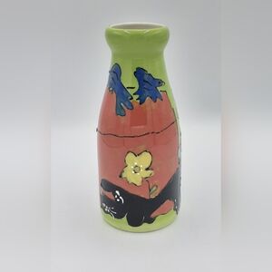 Coyne"s Company "Robin"s Nest" by Debby Carman Whimsical Dog, Bird, Flower Vase